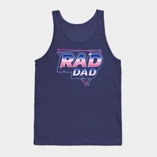 Rad Dad - 80's Retro Vintage Retrowave Father's Day Tank Top